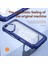 iPhone 16 Plus Için Şeffaf Sert Pc Tpu Tampon Telefon Kılıfı - Mavi (Yurt Dışından) 4