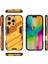 iPhone 16 Pro Için Sert Pc Tpu Tampon Hibrit Düşmeye Karşı Koruyucu Stand Telefon Kılıfı - Turuncu (Yurt Dışından) 3