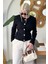 Siyah Kemerli ve Dokulu Kadın Ceket MG2209 5