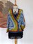 Hippybutik Mavi Yeşil Kırmızı Çok Renkli Mandala Tığ Dokuma Elişi Tasarım Hırka/ Kruvaze Bluz 2