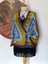 Hippybutik Mavi Yeşil Kırmızı Çok Renkli Mandala Tığ Dokuma Elişi Tasarım Hırka/ Kruvaze Bluz 4