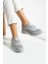 Buz Gri Anatomik Esnek Taban Slip-On Spor Ayakkabı Günlük Sneaker 4