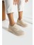 Bej Anatomik Esnek Taban Slip-On Spor Ayakkabı Günlük Sneaker 3