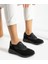 Siyah Anatomik Esnek Taban Slip-On Spor Ayakkabı Günlük Sneaker 2
