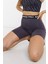 Pro 365 Shorts Tights Yüksek Belli Biker Tayt Şort Mor 4