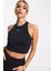 Pro Dri Fit Grx Crop Tank Black Kadın Kısa Spor Atlet Tişört Siyah 2