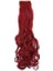 Kanekalon Fiber Sentetik Dalgalı 8 Parça Saç Çıt Çıt / Kızıl 1