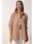 Oversize Basic Gömlek Vizon 1
