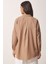 Oversize Basic Gömlek Vizon 3