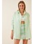 Oversize Basic Gömlek Açık Yeşil 1