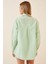 Oversize Basic Gömlek Açık Yeşil 3