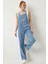 Askılı Denim Bahçıvan Tulum Açık Mavi 1