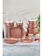 Granit 13 Parça Çelik Kapak Çeyiz Seti Rose Gold 1
