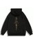Oversize Unisex Baskılı 3 Iplik Şardonlu Black Sweatshirt Hoodie 3