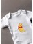 Kısa Kollu %100 Pamuklu Pooh Tasarımlı Bebek Zıbın Body 2