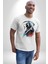 Azrail Ölüm Tanrısı Iskelet Kadın Erkek Unisex Beyaz Organik Baskılı T-Shirt Penye Yüksek Kalite 1