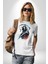 Azrail Ölüm Tanrısı Iskelet Kadın Erkek Unisex Beyaz Organik Baskılı T-Shirt Penye Yüksek Kalite 2