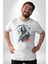 Azrail Ölüm Tanrısı Iskelet Kadın Erkek Unisex Beyaz Organik Baskılı T-Shirt Penye Yüksek Kalite 3
