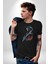 Azrail Ölüm Tanrısı Iskelet Kadın Erkek Unisex Siyah Organik Baskılı T-Shirt Penye Yüksek Kalite 4