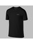 Yeni Seri Büyük Beden Erkek Siyah Dri-Fit Kumaş Baskısız Yuvarlak Yaka T-Shirt (4xl- 10XL) 1