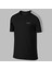 Yeni Seri Büyük Beden Erkek Siyah Fit Kumaş Baskısız Yuvarlak Yaka Kısa Kol T-Shirt (4xl- 10XL) 1