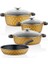 Carabella Döküm Cam Kapak 7 Parça Tencere Seti Gold 4