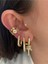 Pinery Jewels Taç Zirkon Taşlı Minimal Kadın Earcuff Kıkırdak Küpe 5