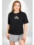 Türk Kahvesi Kedi Siyah Oversize Kadın Erkek Ön Orta Minimal Baskılı T-Shirt 5