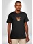 Beyin Yıkama Siyah Oversize Kadın Erkek Ön Orta Minimal Baskılı T-Shirt 1