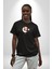 Atatürk Türk Bayrağı Sonsuzluk Siyah Oversize Kadın Erkek Ön Orta Minimal Baskılı T-Shirt 4