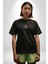 Maymun Altın Kulaklık Müzik Siyah Oversize Kadın Erkek Ön Orta Minimal Baskılı T-Shirt 2