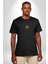 Maymun Altın Kulaklık Müzik Siyah Oversize Kadın Erkek Ön Orta Minimal Baskılı T-Shirt 5