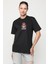 Breaking Bad Siyah Oversize Kadın Erkek Ön Orta Minimal Baskılı T-Shirt 3