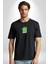 Bu Benim Sırrım Her Zaman Kızgınım Siyah Oversize Kadın Erkek Ön Orta Minimal Baskılı T-Shirt 1