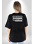 Yanlışsam Susarım, Haklıysam Lafı Sokarım Pamuklu Kadın Erkek Oversize Sırt Dijital Baskılı Siyah T-Shirt 3