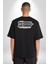 Kurşun Döktürmekle Sıktırmak Arasında Gidip Geliyorum Yazılı Pamuklu Kadın Erkek Oversize Sırt Dijital Baskılı Siyah T-Shirt 3