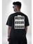 Ben Huzur Aradım, Sen Kusur Şimdi Bensiz Kudur Yazılı Pamuklu Kadın Erkek Oversize Sırt Dijital Baskılı Siyah T-Shirt 5