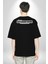 Kimseye Katlanamıyorum Senin Için Origami Oldum Yazılı Pamuklu Kadın Erkek Oversize Sırt Dijital Baskılı Siyah T-Shirt 1