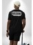 Kime Yazıyorsun Bunları Diyorlar Gelsene Seni Çok Merak Ediyorlar Yazılı Pamuklu Kadın Erkek Oversize Sırt Dijital Baskılı Siyah T-Shirt 2