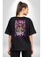 Daddy Yankee Müzik Star Pamuklu Kadın Erkek Oversize Sırt Dijital Baskılı Siyah T-Shirt 3
