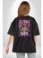Daddy Yankee Müzik Star Pamuklu Kadın Erkek Oversize Sırt Dijital Baskılı Siyah T-Shirt 4