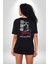 13. Cuma Korku Film Pamuklu Kadın Erkek Oversize Sırt Dijital Baskılı Siyah T-Shirt 1
