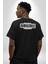 Hayat Seni, Senin Gibilerle Karşılaştırsın Yazılı Pamuklu Kadın Erkek Oversize Sırt Dijital Baskılı Siyah T-Shirt 1