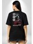 13. Cuma Korku Film Pamuklu Kadın Erkek Oversize Sırt Dijital Baskılı Siyah T-Shirt 3