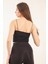 Kadın Basic Ip Askılı Penye Crop Body 1066 2