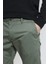 Erkek Haki Renk Italyan Kesim Esnek Likralı Kumaş Pantolon 3