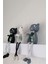 Renkli Kedi Biblo Ayakları Sallanan 3'lü Set, Polyester, 10x15 cm 3