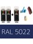 2 Adet Sprey+1 Adet Vernik Gece Mavi RAL-5022 Sprey Boya Seti 400 Ml+Zımpara+Kağıtbant+Eldiven 1