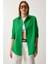 Oversize Basic Gömlek Koyu Yeşil LDD0003 1