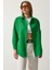 Oversize Basic Gömlek Koyu Yeşil LDD0003 3